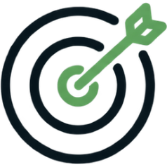 Target with an arrow