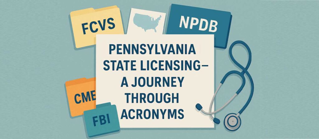 Pennsylvania State Medical Licence Banner